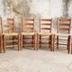 Antique chairs brutalist style