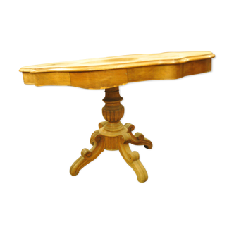 Table violon noyer blond