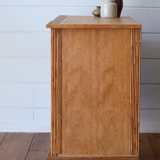 Rattan and wood sideboard from the 50s
