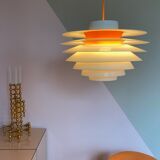 Sven middelboe verona pendant in white and orange by nordisk solar, denmark