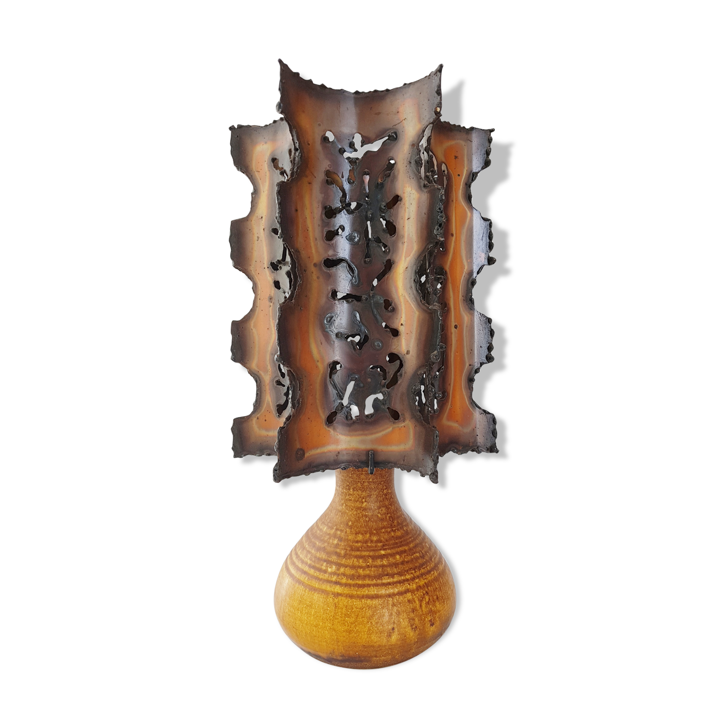 Lamp Accolay in ceramic & metal 1960