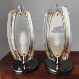 Paire de lampes en verre, 1970