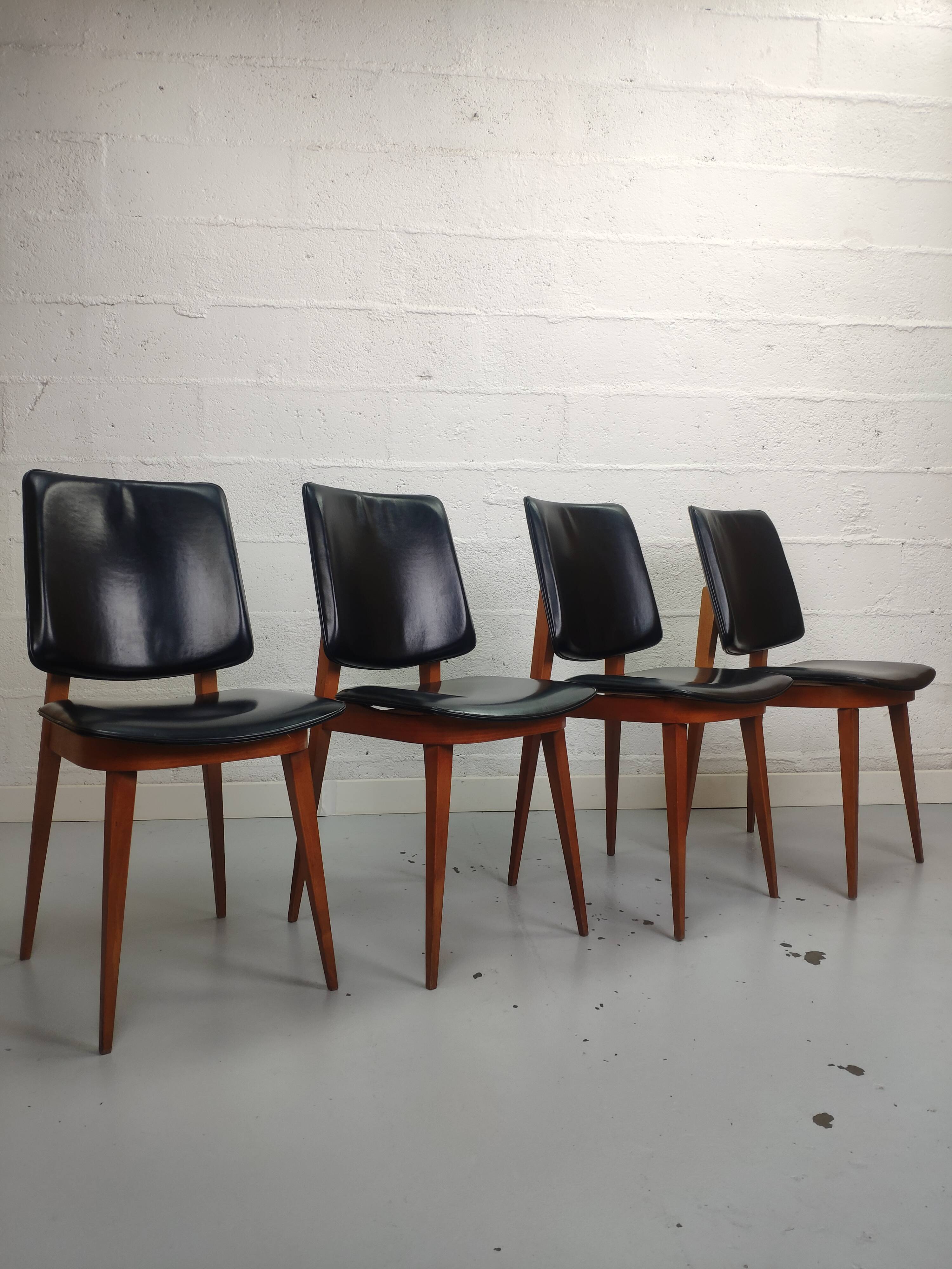 Ensemble de 4 chaises scandinaves