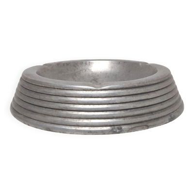 Cendrier rond vintage bistrot années 50 fonte aluminium
