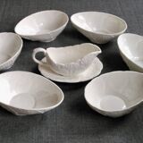 6 Countryware Bone China bowls and 1 sauce boat