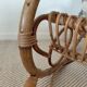 Natural rattan rocking chair - Vintage 1960s/70s