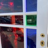 Porte vitraux colorés
