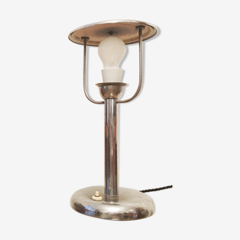 Lampe de table en acier art déco par Napako années 1930