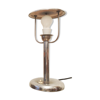 Lampe de table en acier art déco par Napako années 1930