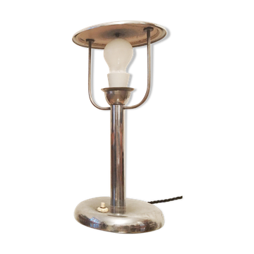 Art deco Steel Table Lamp by Napako, 1930s