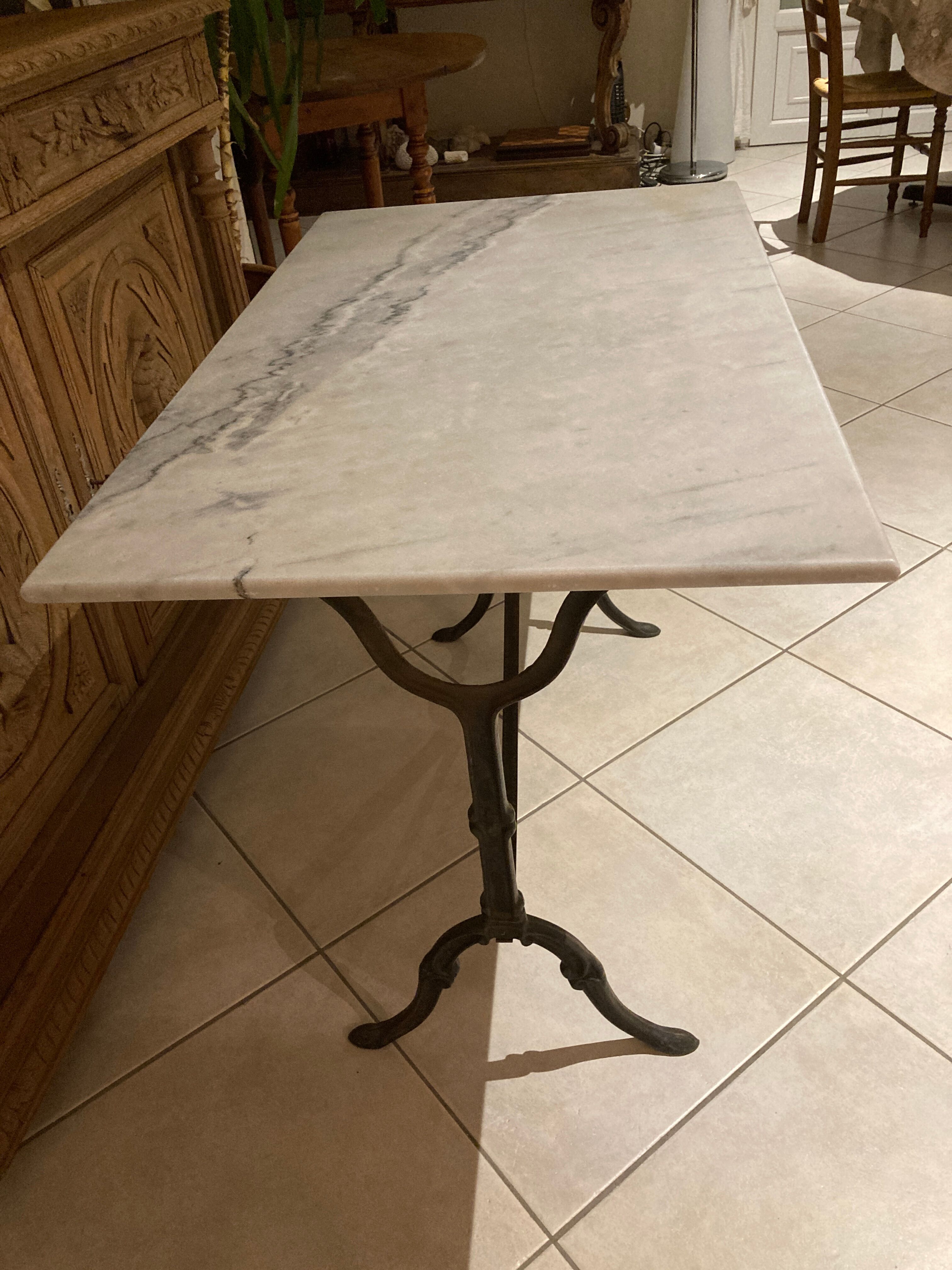 Marble bistro table