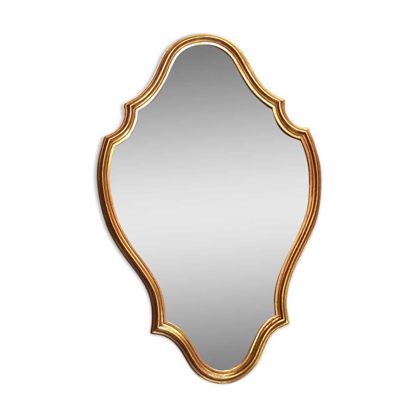 Golden whipped mirror 38x60cm