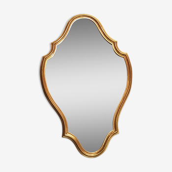 Golden whipped mirror 38x60cm