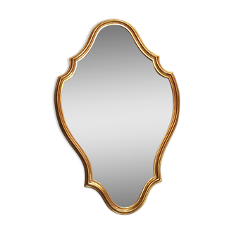 Miroir chantourné doré 38x60cm