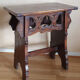 Neo-Gothic oak side table
