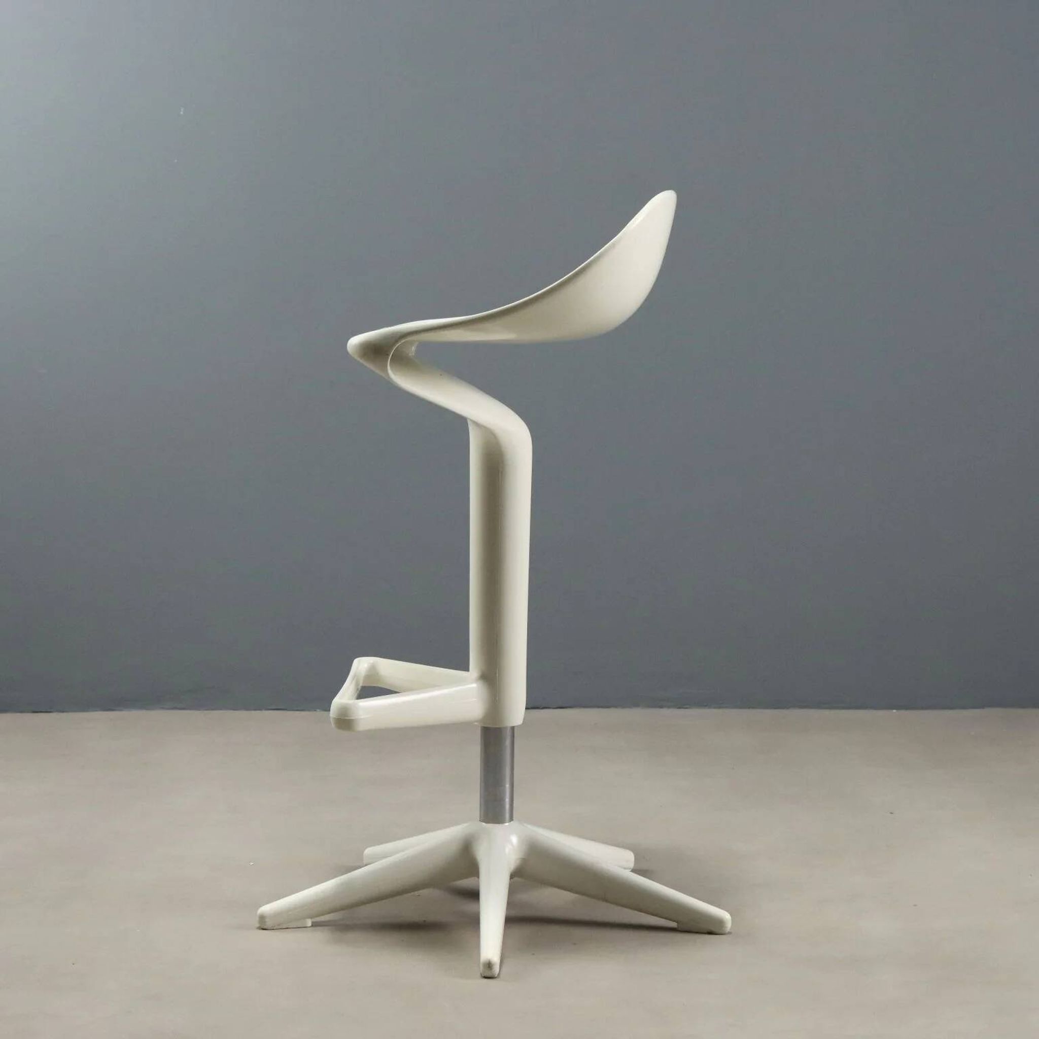Kartell Spoon stool, vintage design, Antonio Citterio, 2000s
