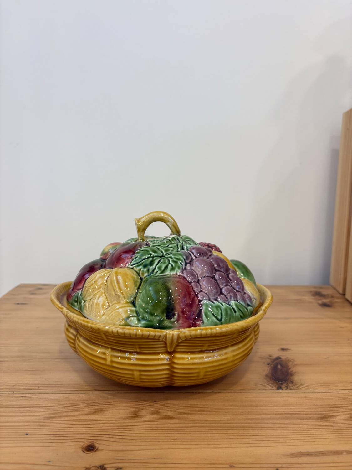 Sarreguemines 5183 barbotine compote dish