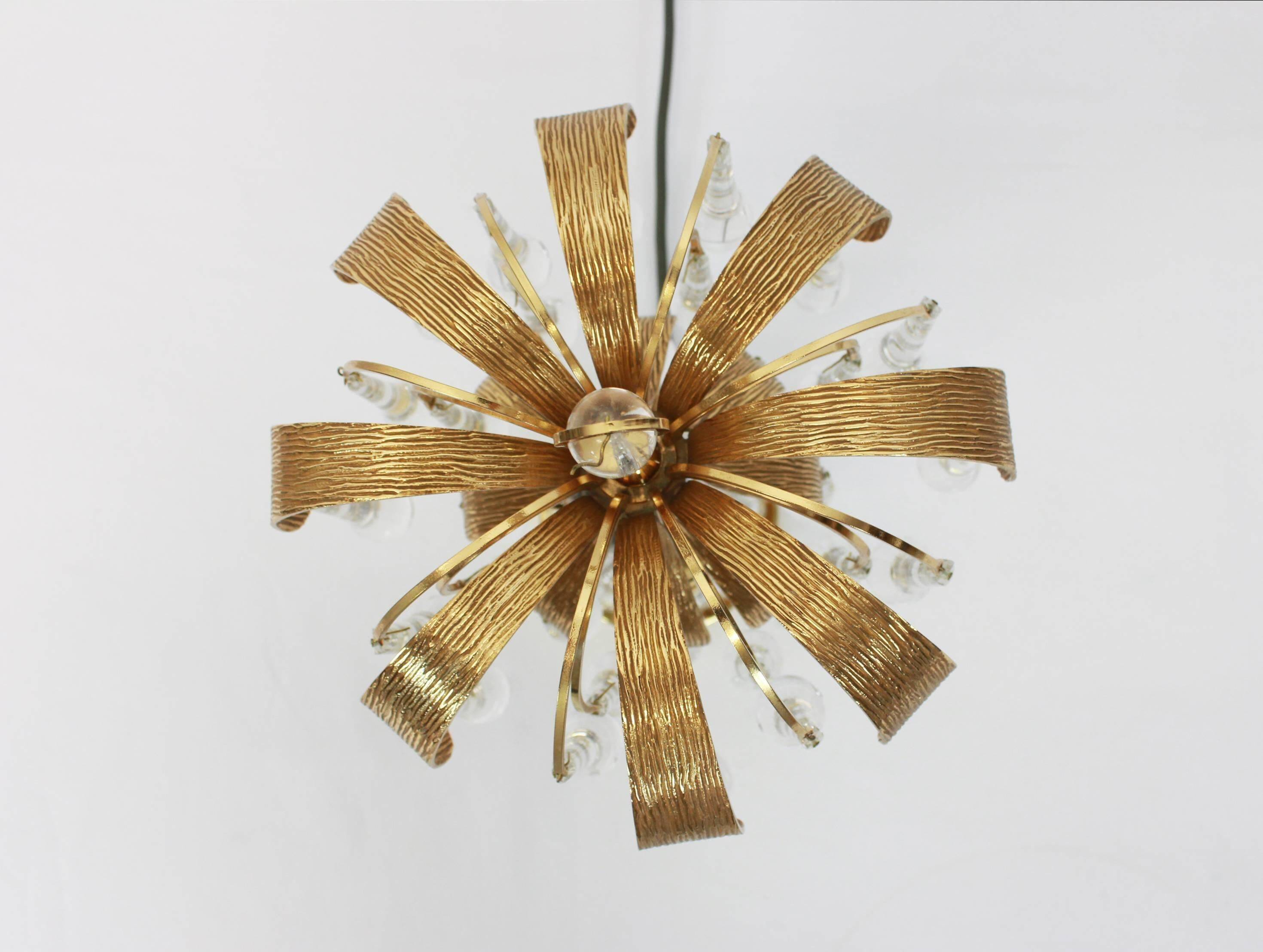 Pair of Murano glass table lamps in the shape of a drop by Palwa, Germany, 1960s.