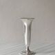 Light silver metal single-stem vase