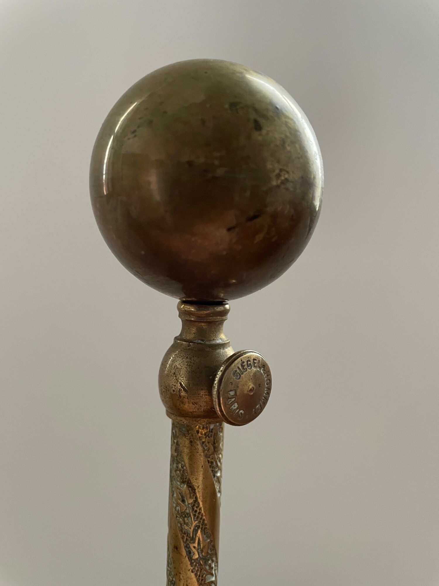 Hat holder siegel & hommey xixth in bronze