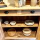 Parisian buffet in raw wood