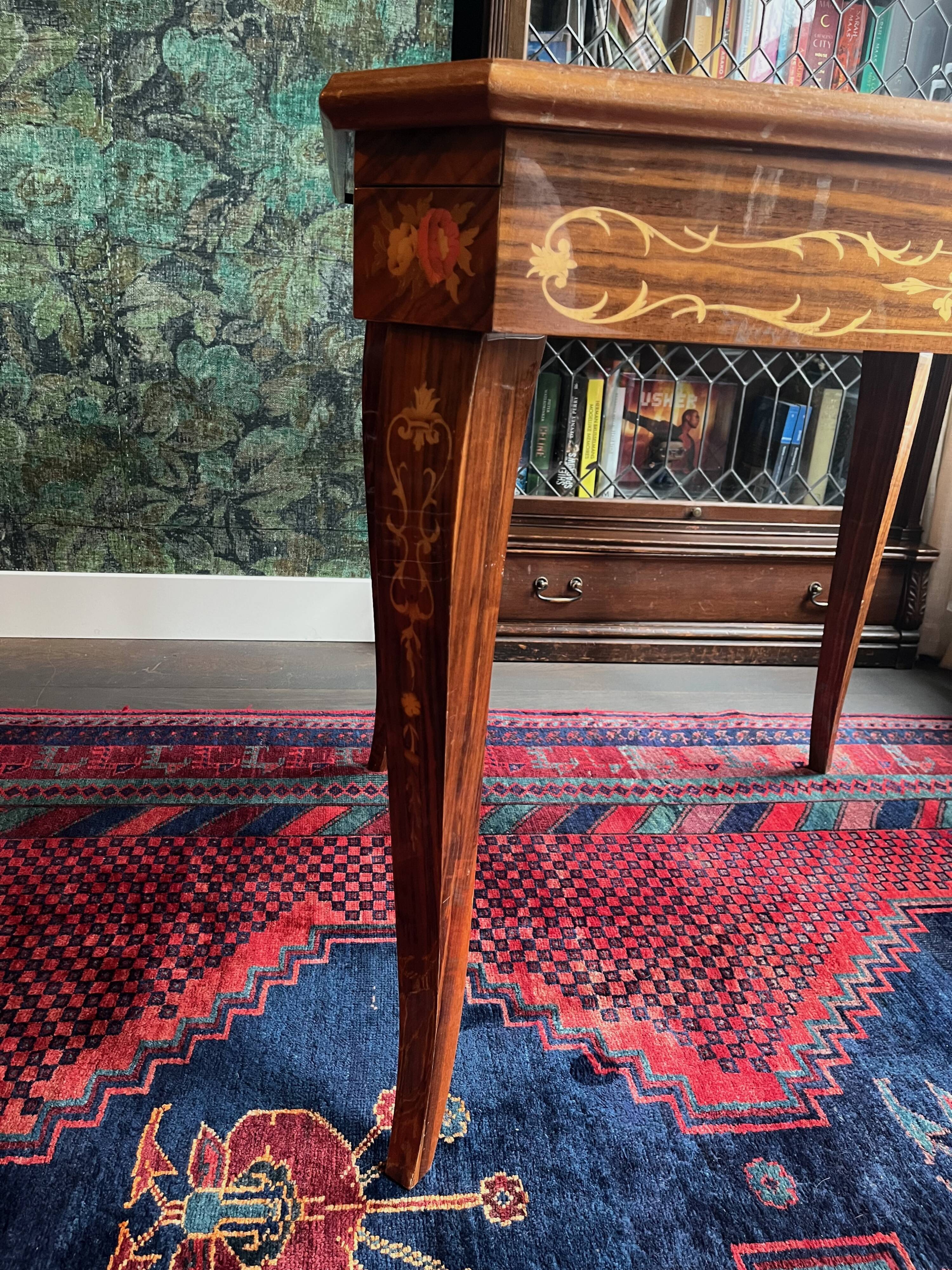 Mid-Century Italian Marquetry Multi-Game Table in Walnut & Mahogany, c. 196