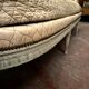 Louis XVI style bench in 20th century patinated beech