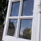 Old oak window H96.9xL81cm small panes