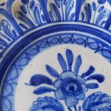 Assiette décorative bleue  Espagne numérotée