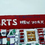 Michel Godjevac – Café des Arts (2008) Original painting signed and d