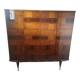 Rosewood wardrobe with lacquered marquetry