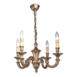 Bronze chandelier 4 arms vintage 1970