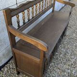 Large Breton storage bench for the entrance.