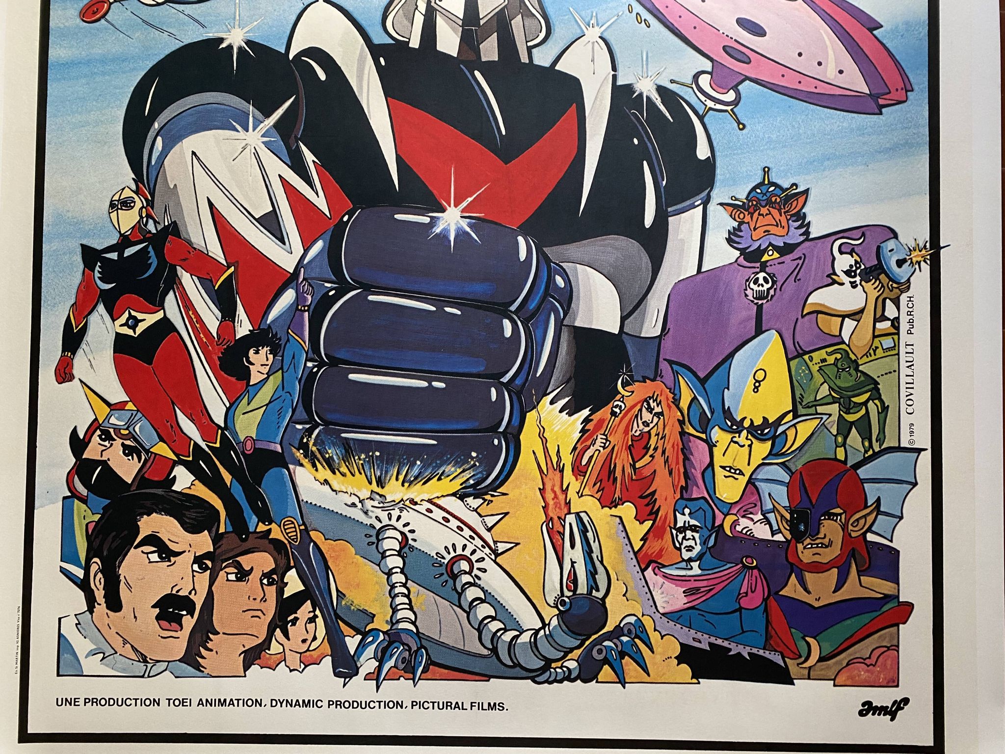 Original canvas cinema poster "Goldorak au cinéma" 120x160cm 1979