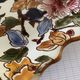 Collection plate gien france peonies, hand painted, vintage