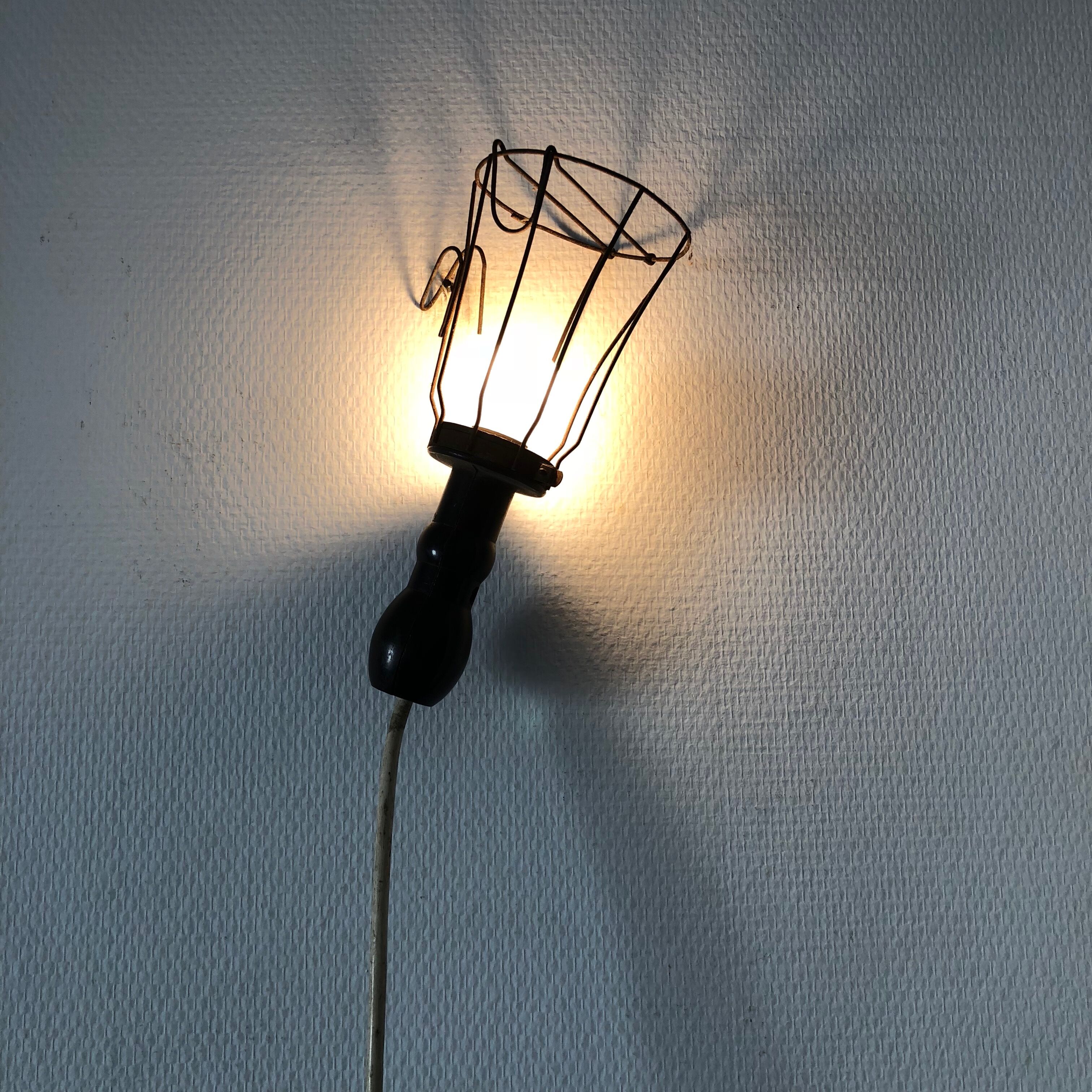 Work light garage Bakelite 24 cm 1950 vintage