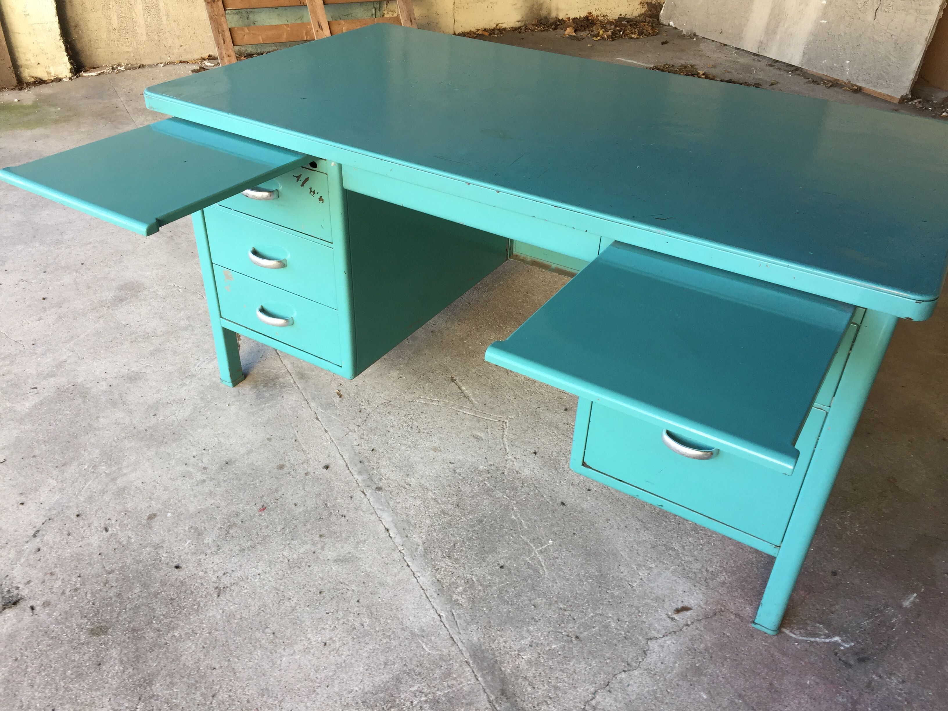 Desk of industrial workshop