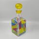 1970s Stunning Decanter or Decorative Bottle by Luigi Bormioli. Made in Ita