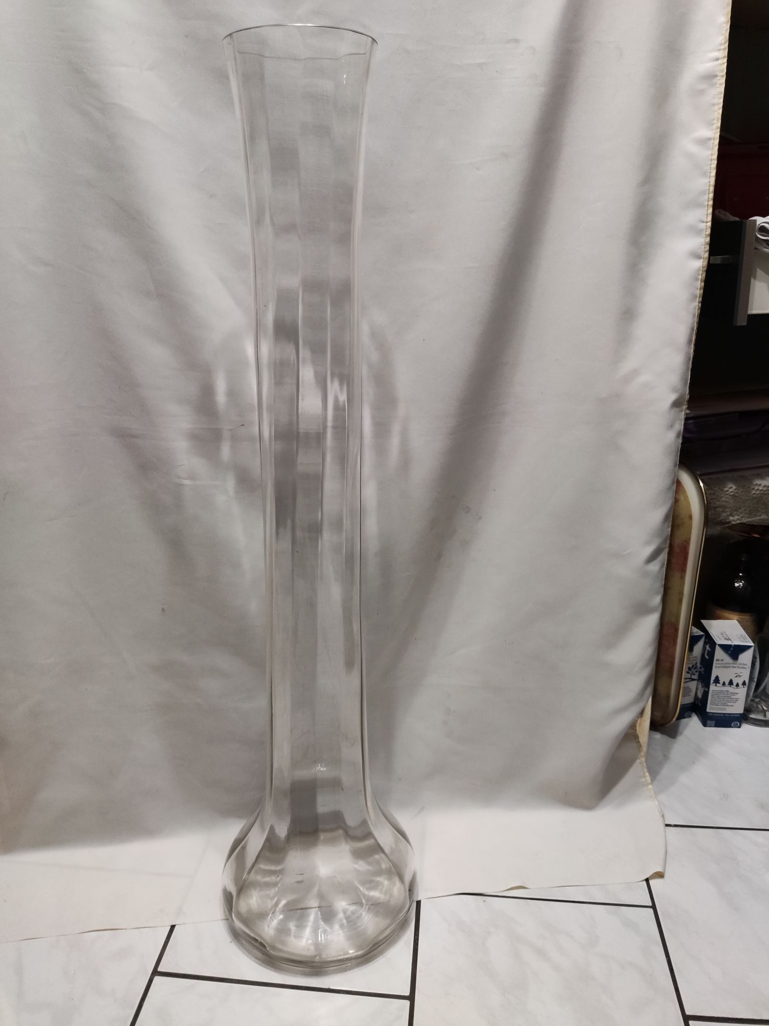 Vase en cristal soufflé XIX siecle