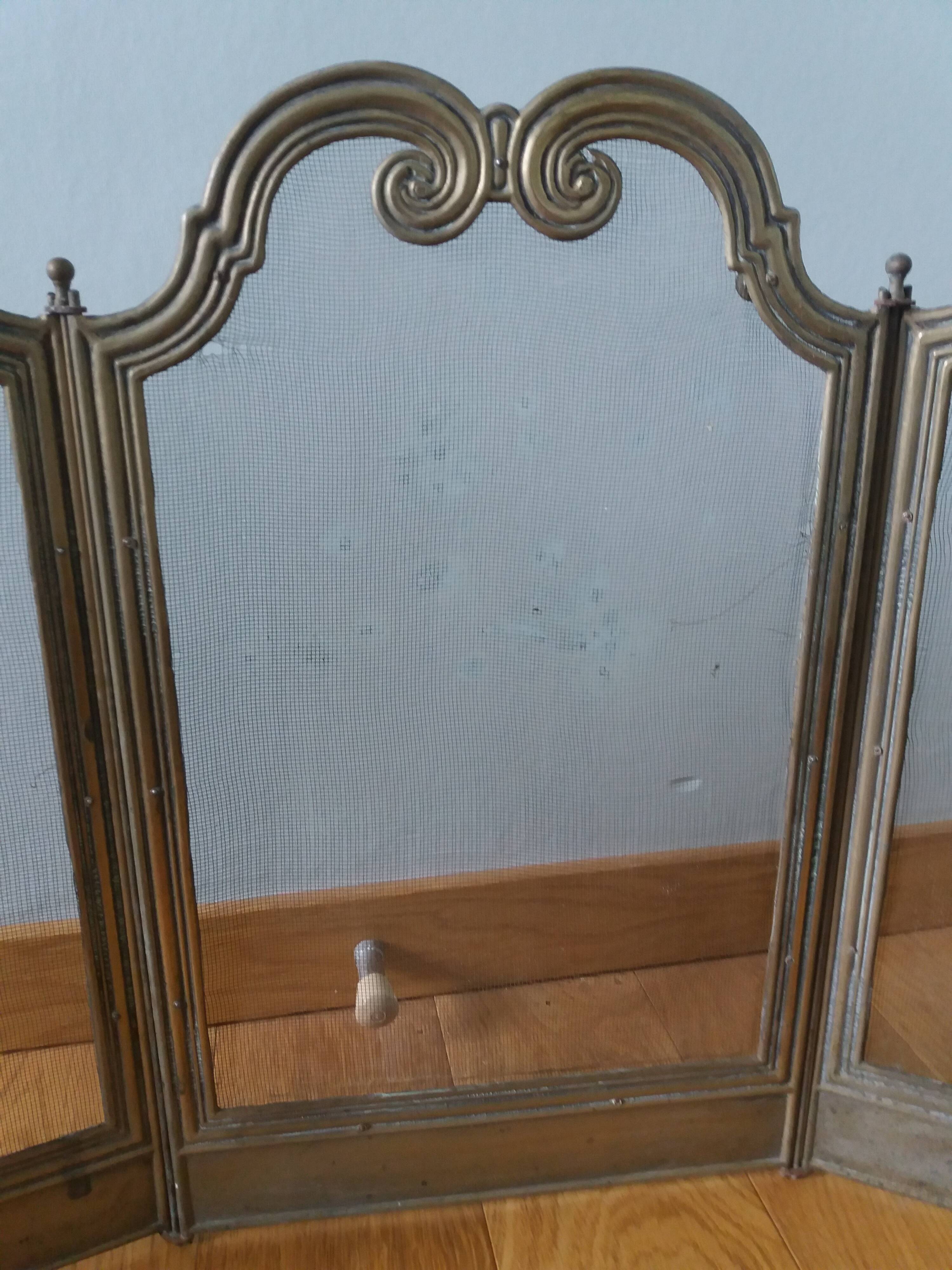 Fire screen fireplace screen 4 leaves