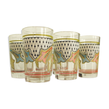 Set of 6 vintage shooter glasses
