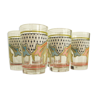 Set de 6 verres à shooter vintage