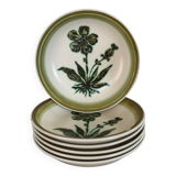 Assiettes creuses en grès Herbier Gien