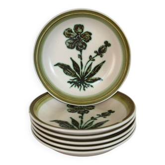 Herbier Gien stoneware soup plates