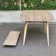 Renovated Scandinavian extendable dining table in teak and veneer from 1980.
