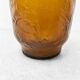 Vintage Henkel Amber Glass Vase – Germany, 1960s