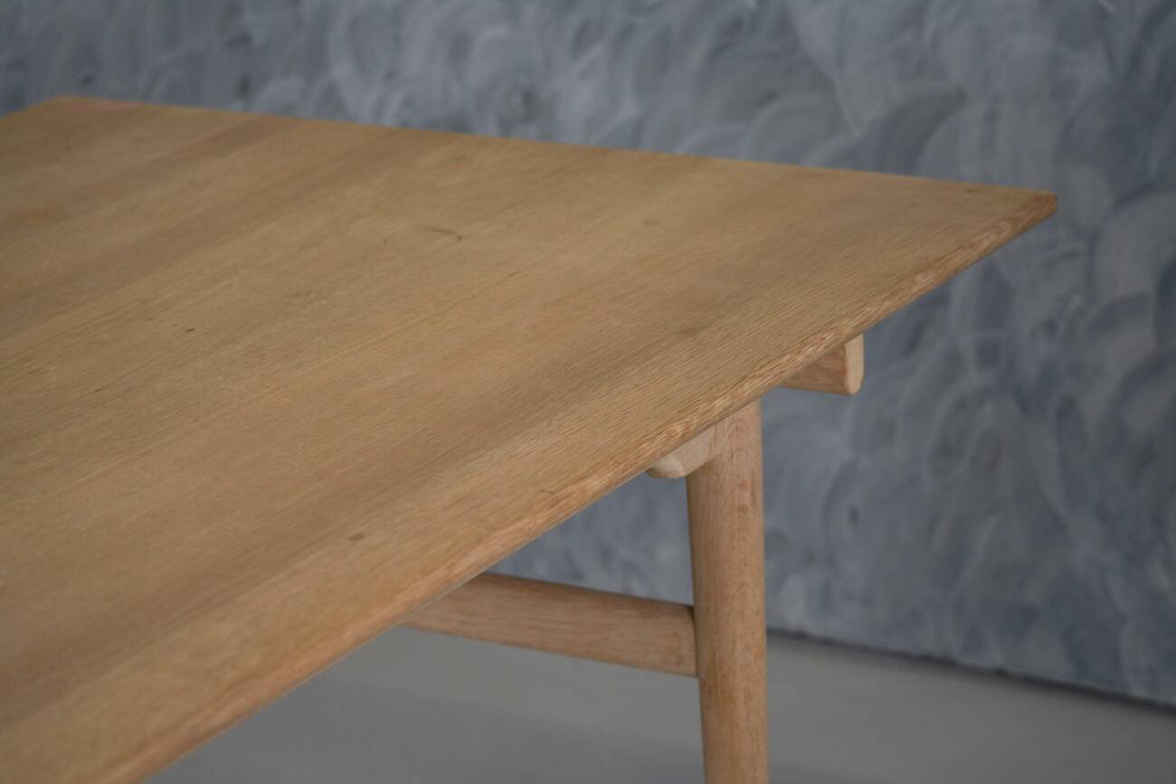 Large Hans J Wegner ‘CH327’ dining table in oak and soap for Carl Hansen & Son Denmark 1960’s