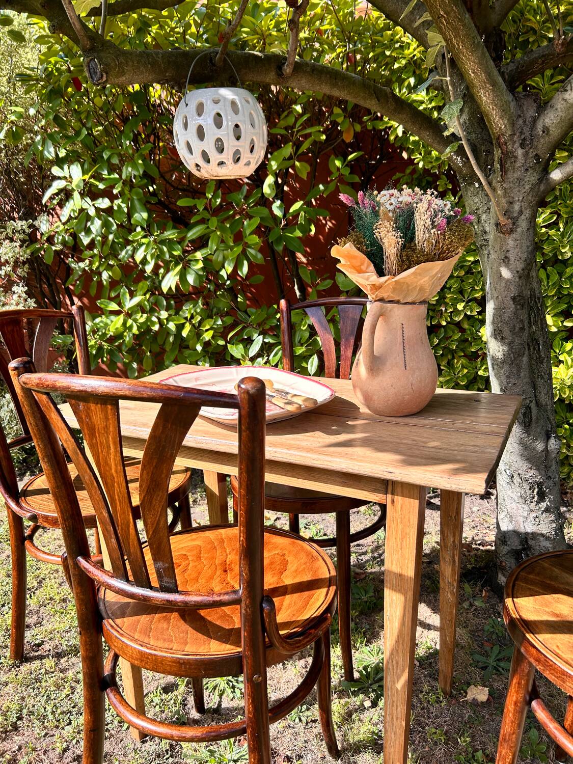 4 bistro chairs 1950