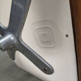 Italian modern steel & leather office chairs by Ettore Sottsass, Poltronova 1970