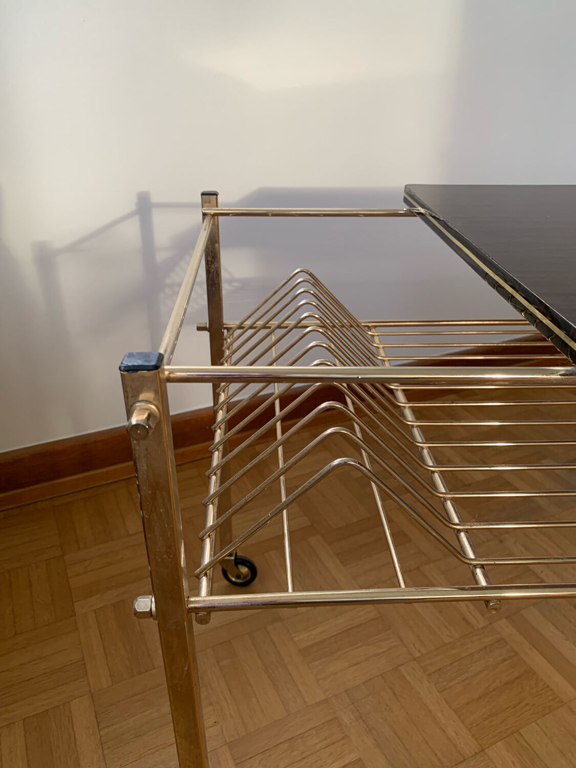 Vintage 60's vinyl side table/coffee table